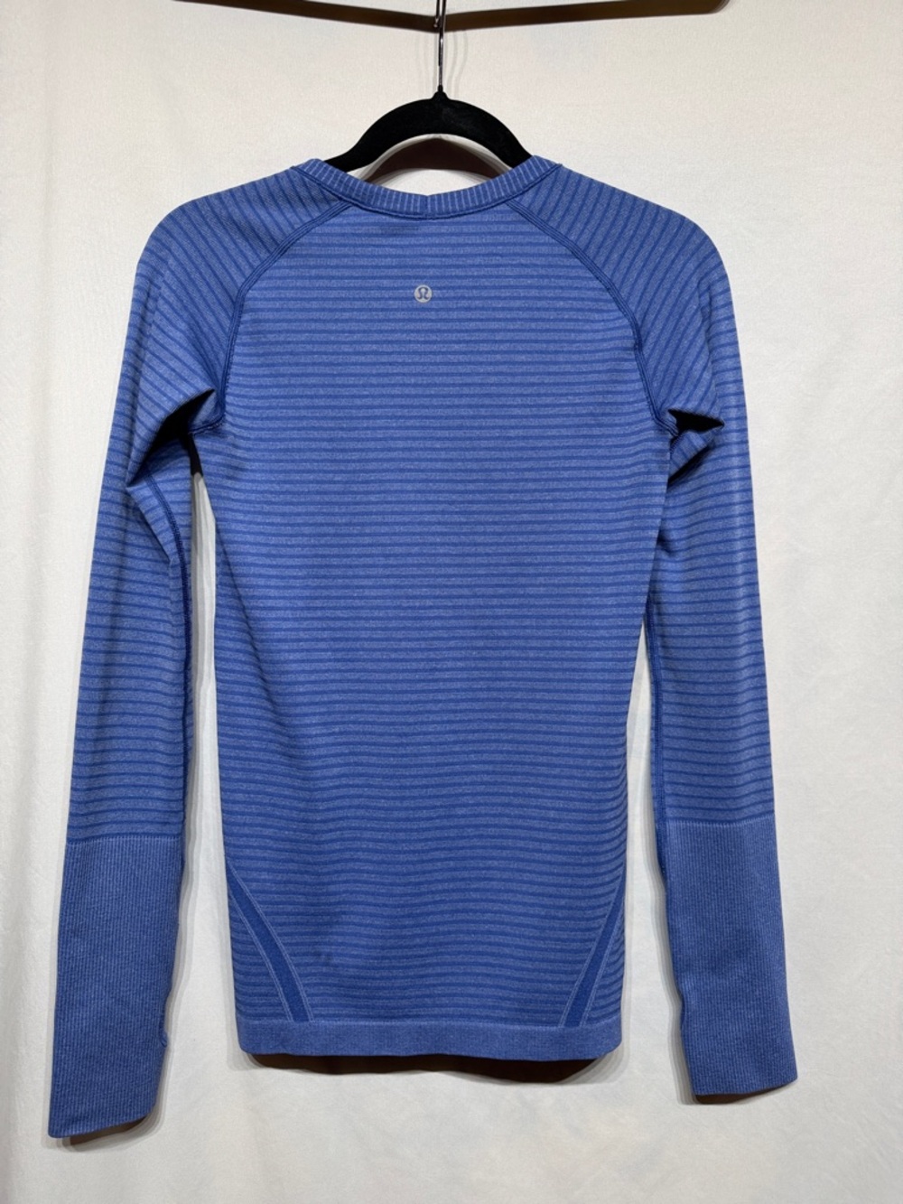 Lululemon Swiftly Tech Long Sleeve Crew Heathered Sapphire Blue 6 - Picture 5 of 8